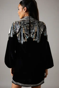 Party Sequin Long Sleeve Pencil Dress With Square Neck