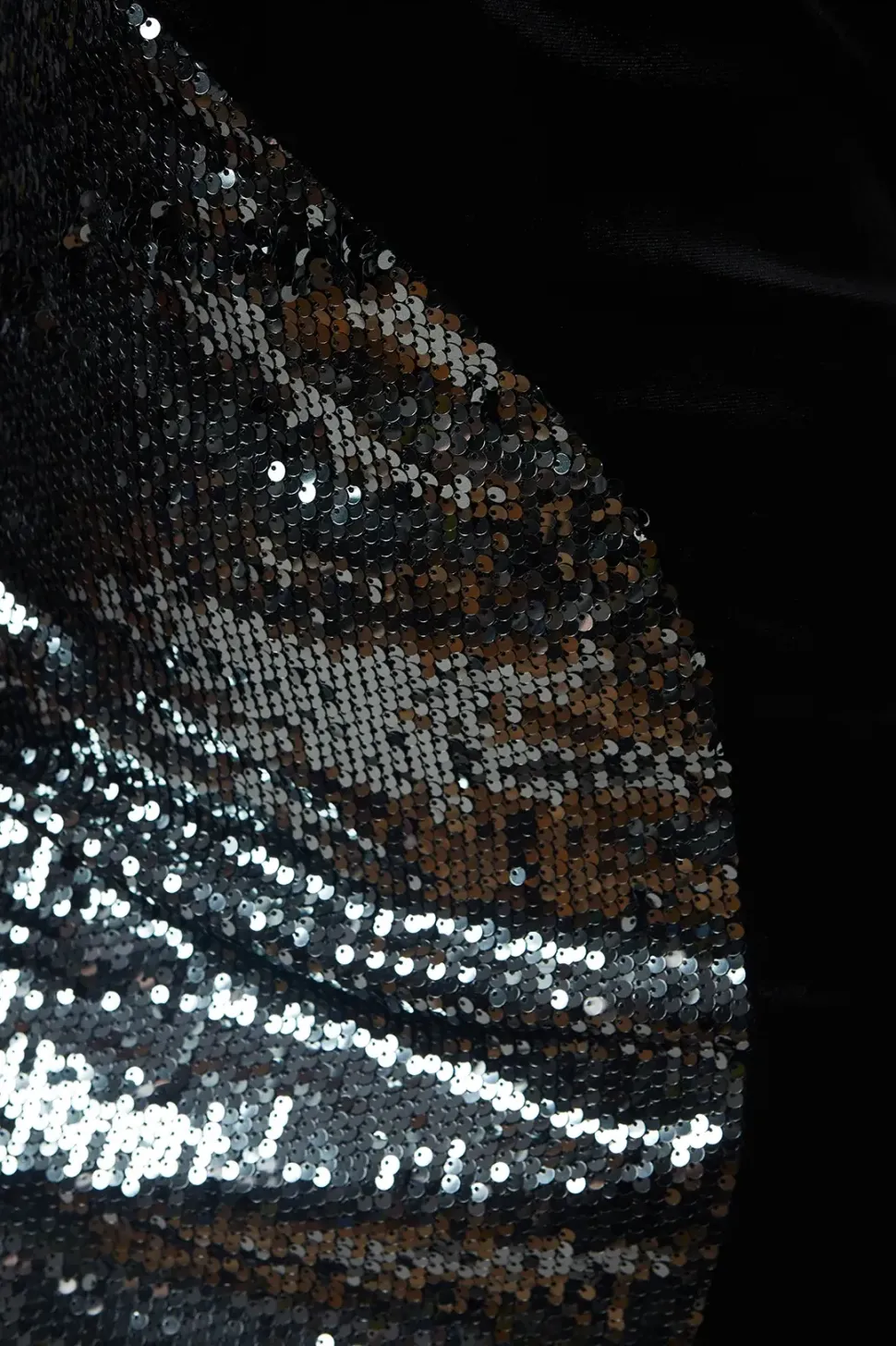 Party Sequin Long Sleeve Velvet Wrap Dress
