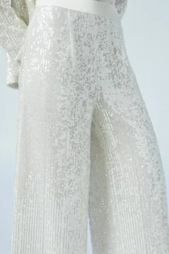 Party Sequin Wide Leg Trouser