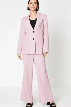 Patch Pocket Button Detail Blazer