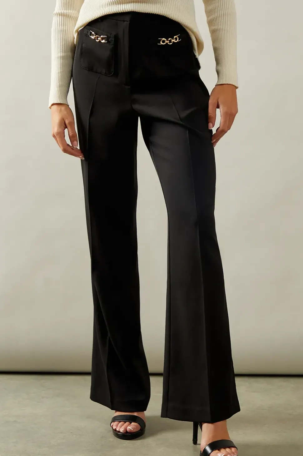 Patch Pocket Wide Trousers