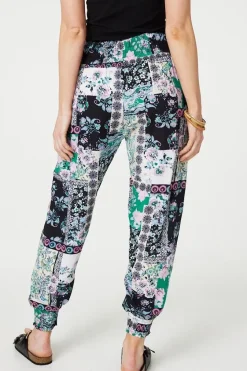 Patchwork Tassel High Waist Harem Pants