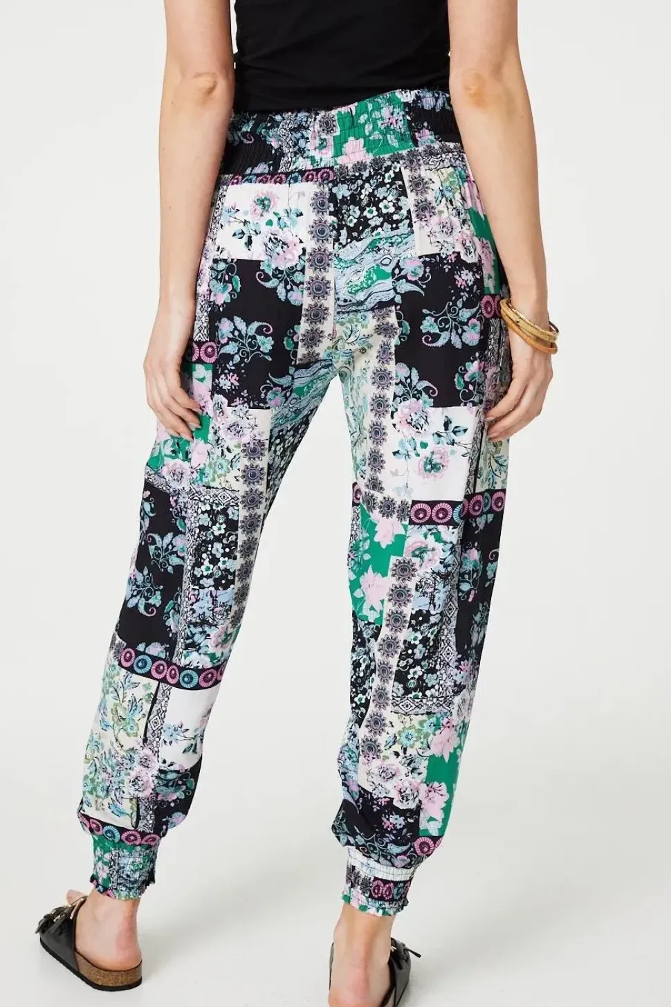 Patchwork Tassel High Waist Harem Pants