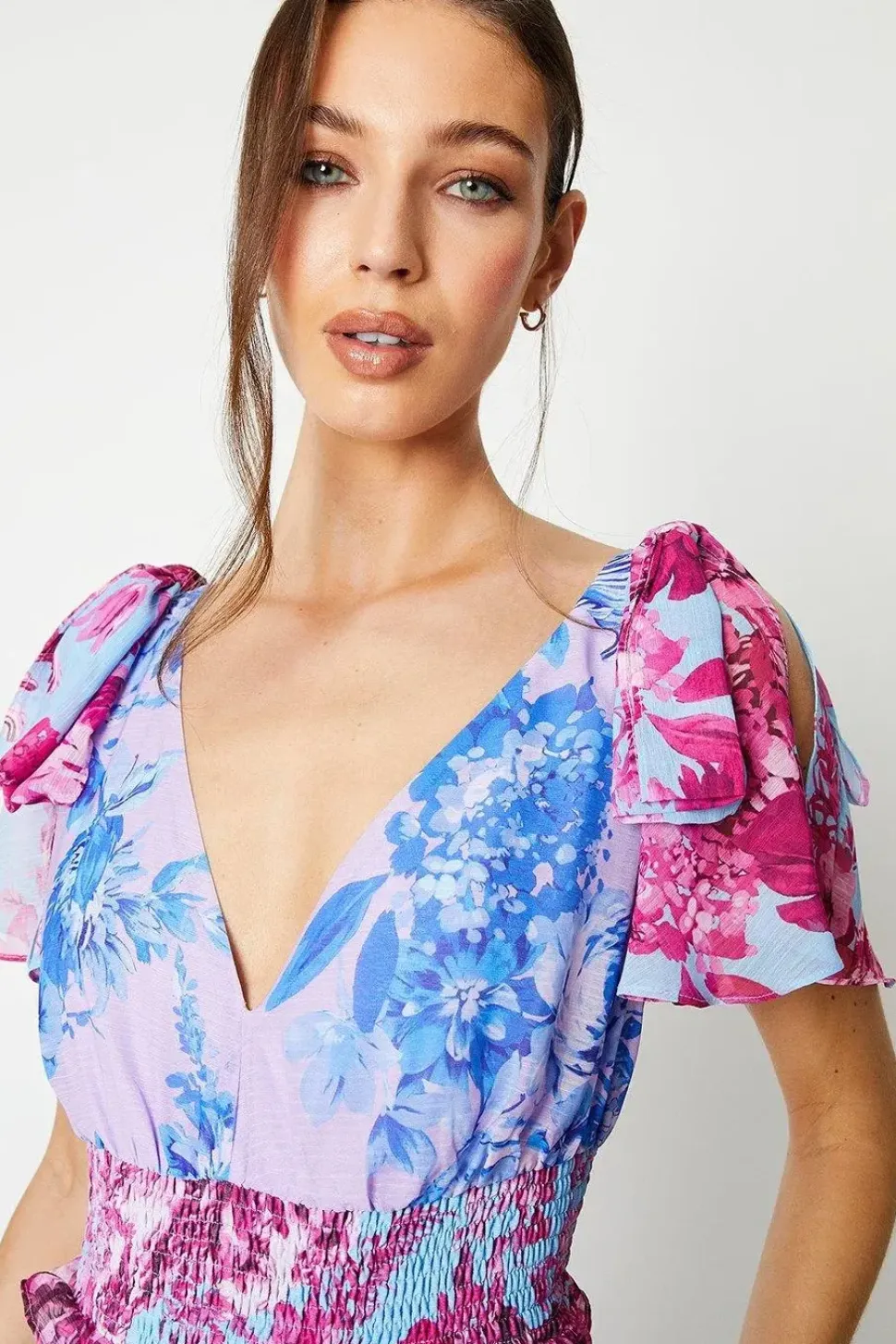Patchwork Tiered Maxi Dress