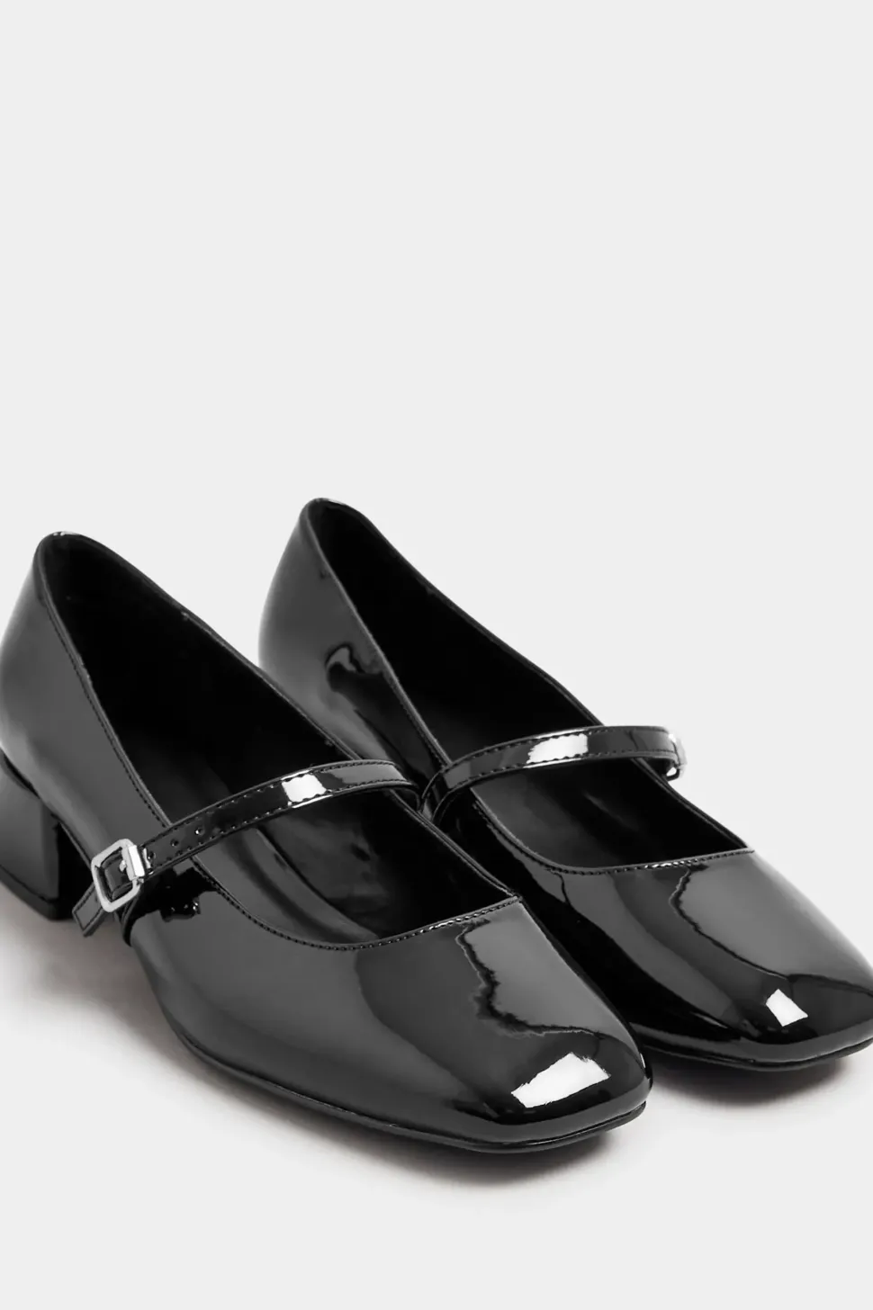 Patent Mary Jane Block Heels