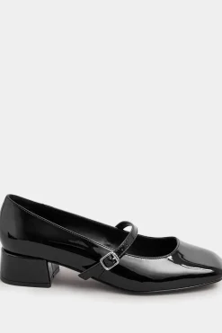 Patent Mary Jane Block Heels