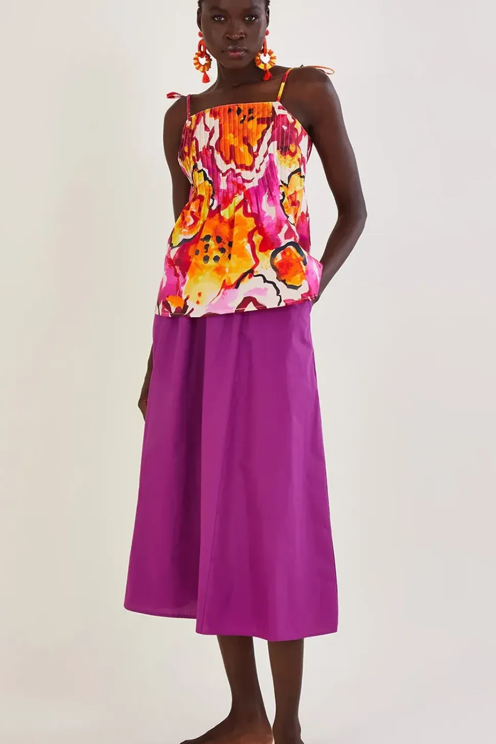 Patsey Flared Midi Skirt