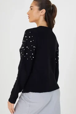 Pearl Embellishment Cardigan