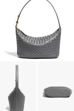 Peekaboo Handbag with Gold Finish Details and Removable Strap