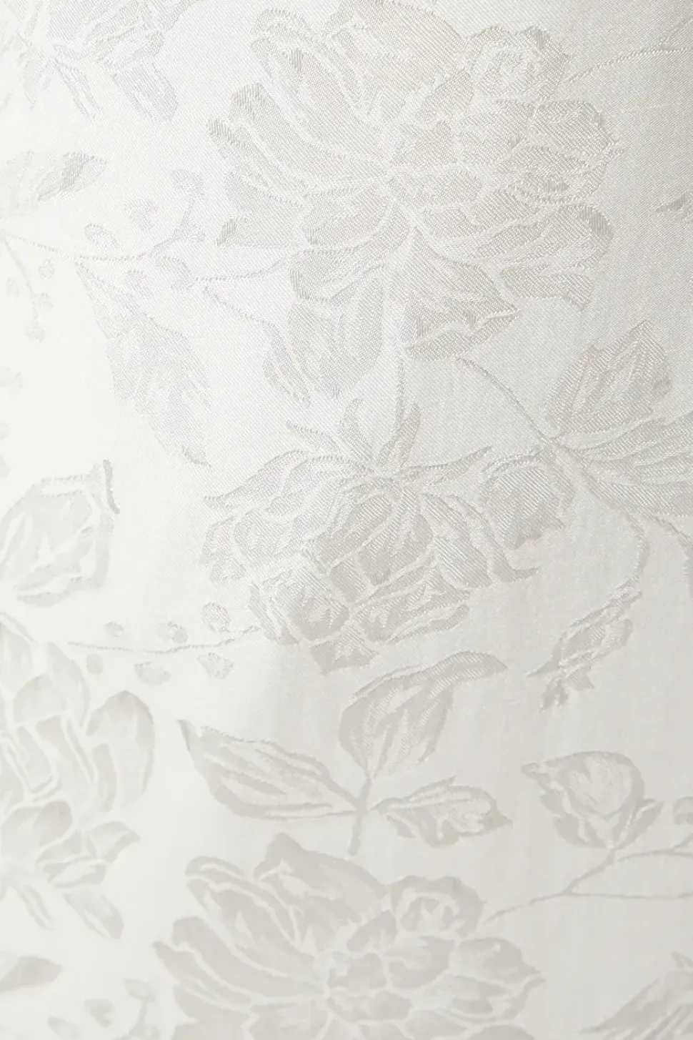Peony Satin Jacquard Flare Sleeve Wedding Dress