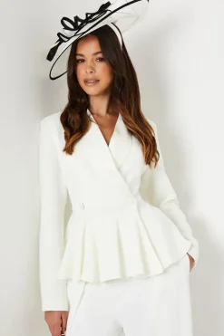 Peplum Double Breasted Blazer