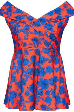 Peplum Tuxedo Peplum Top
