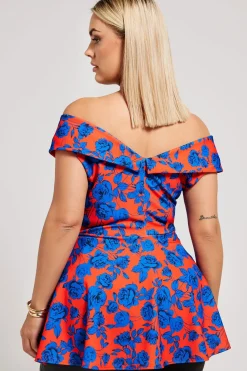 Peplum Tuxedo Peplum Top