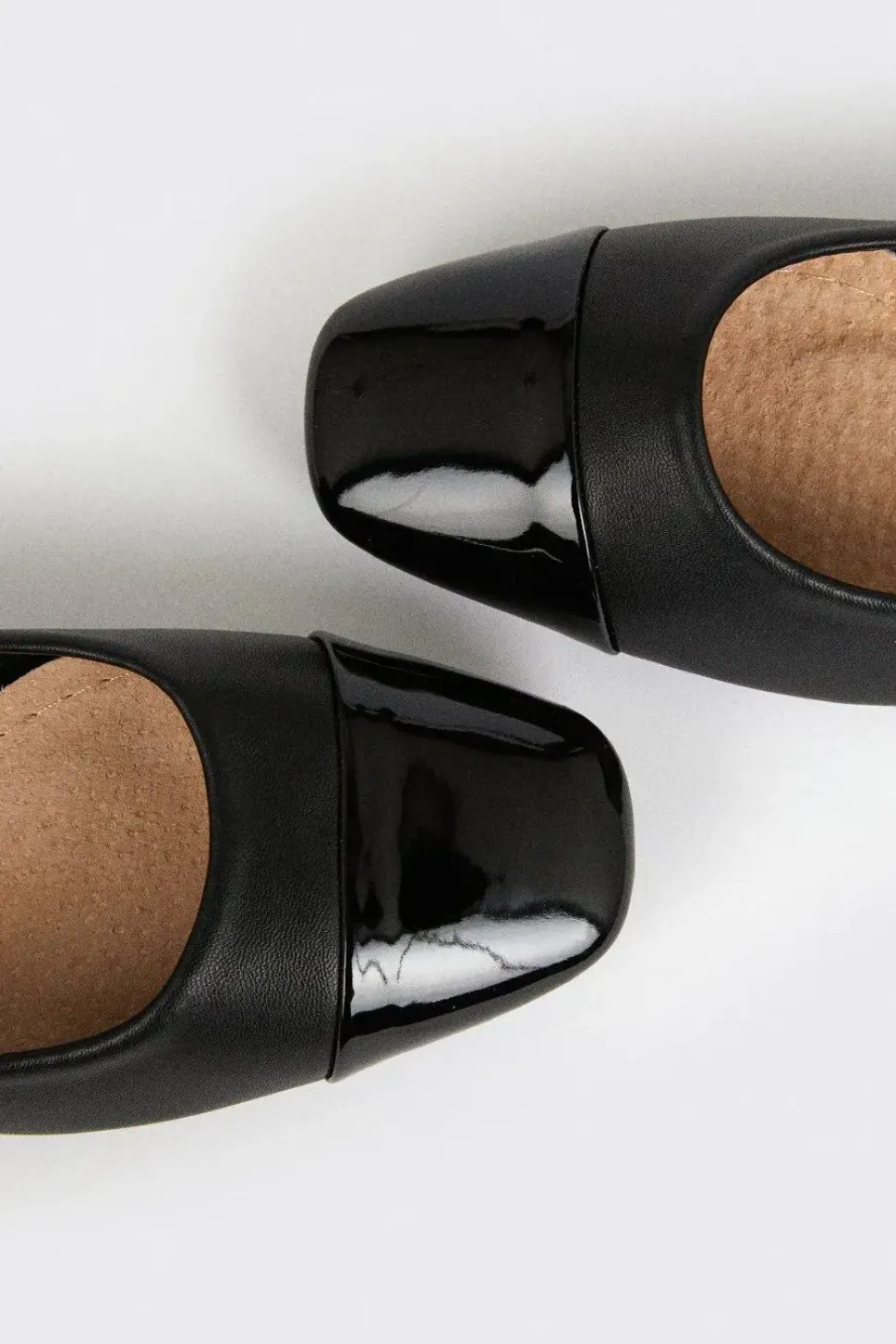 Perry Low Block Toe Cap Ballet Flats