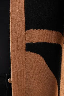 Petite Abstract Design Edge To Edge Cardigan
