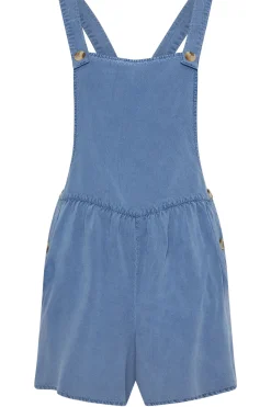 Petite Acid Wash Dungarees