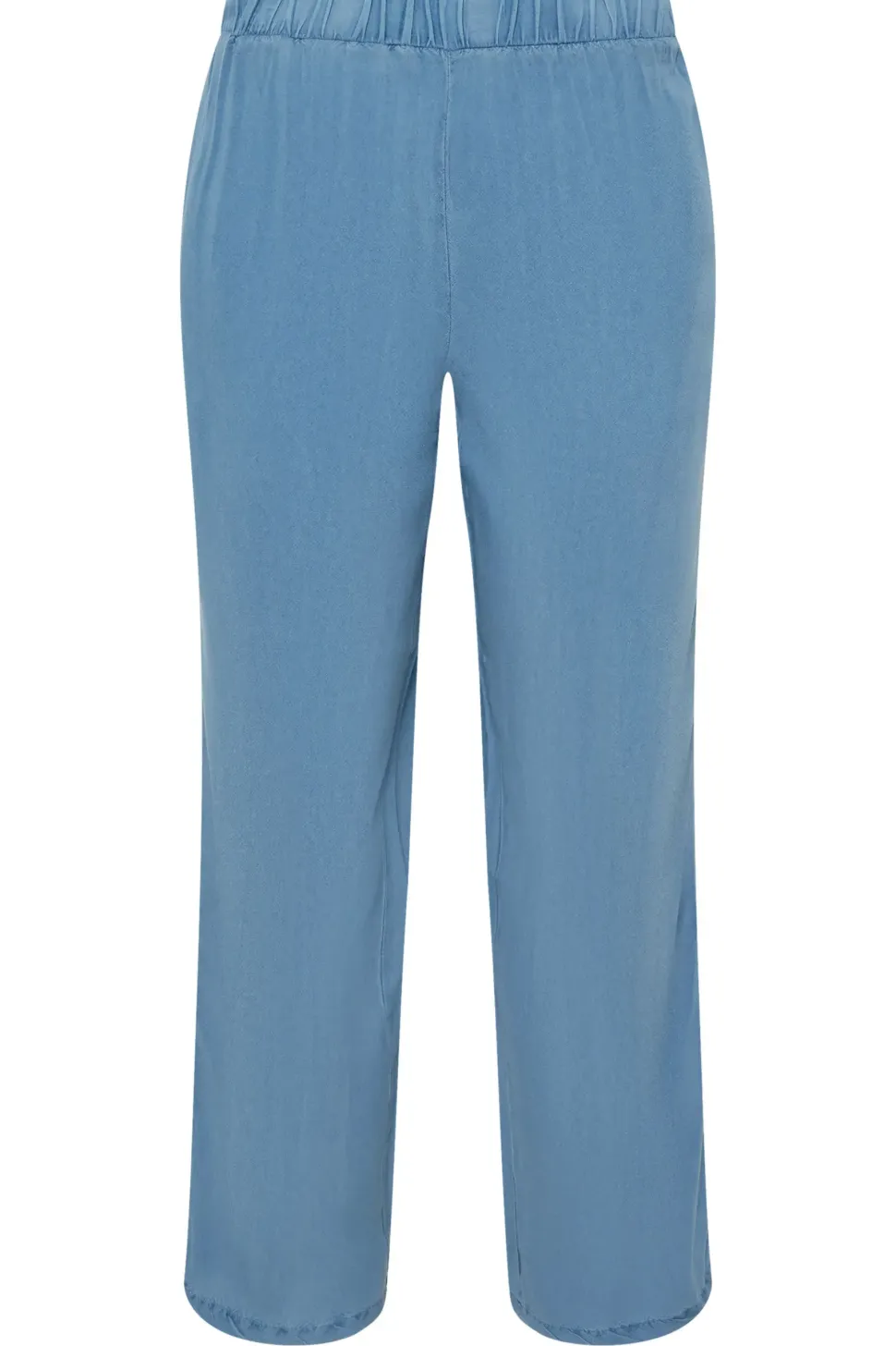 Petite Acid Wash Wide Leg Trousers