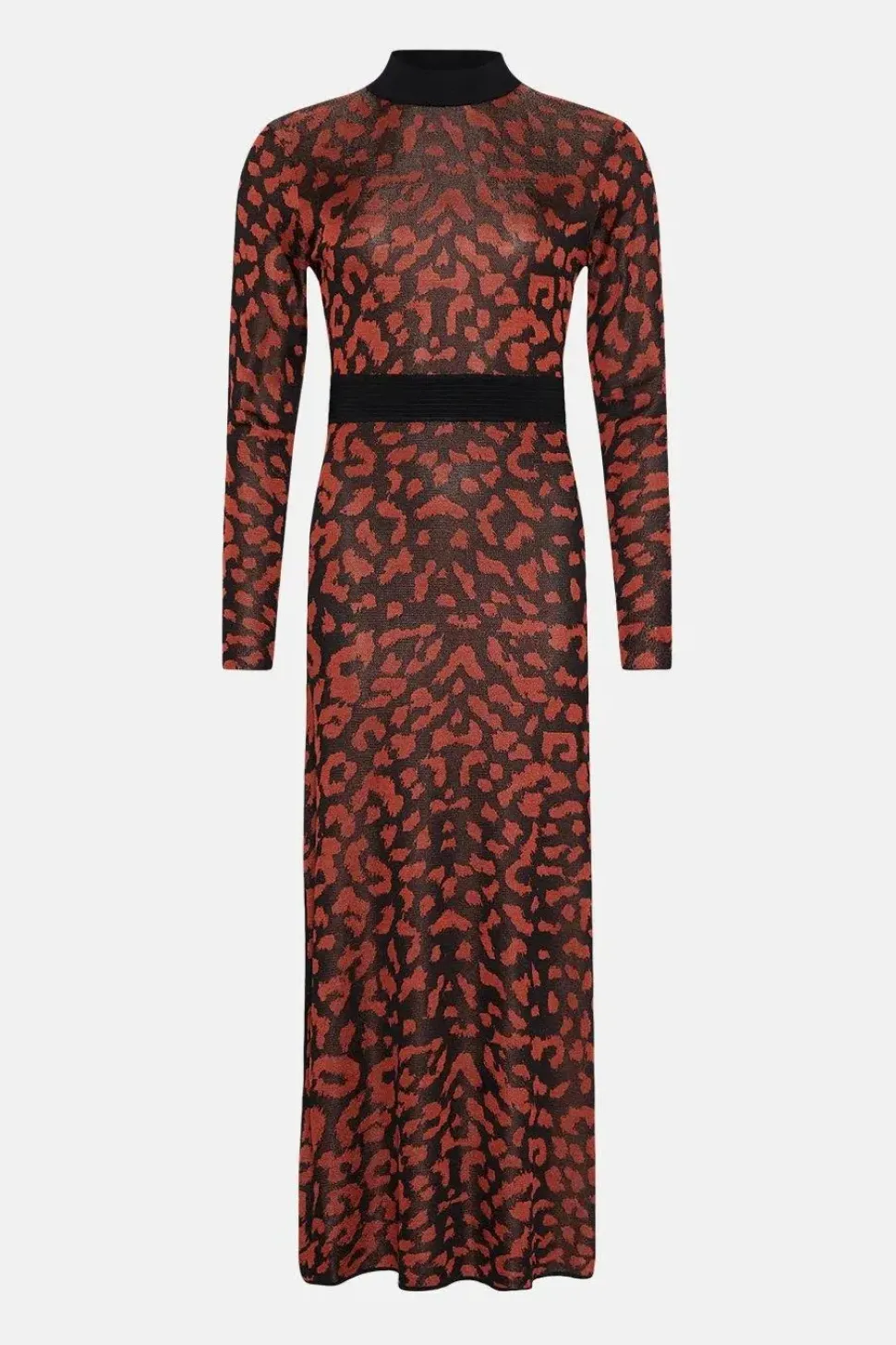 Petite Animal Jacquard Open Back Midaxi Dress