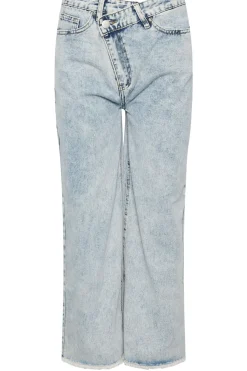 Petite Asymmetric Waist Jeans