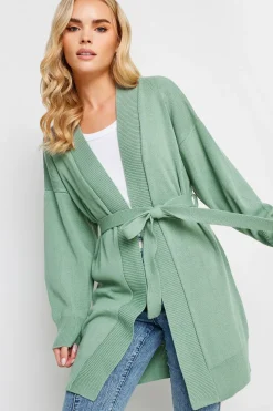 Petite Belted Midi Cardigan