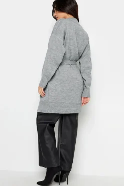 Petite Belted Midi Cardigan