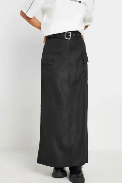 Petite Belted Utility Maxi Skirt