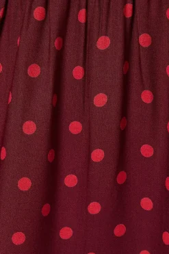 Petite Berry Spot Mini Dress