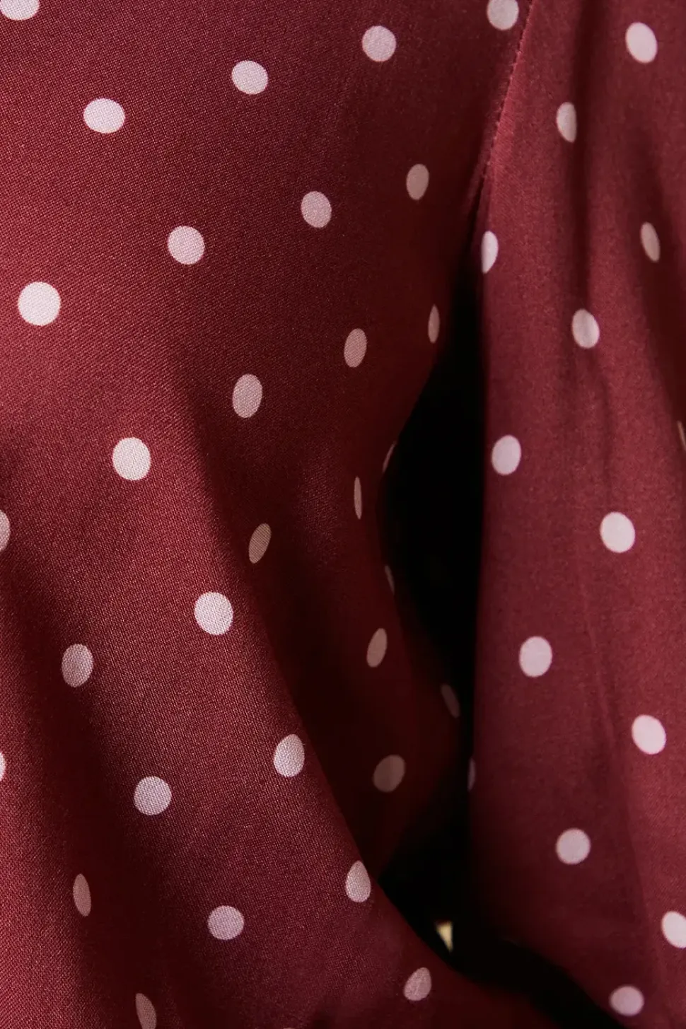 Petite Berry Spot Shirred Hem Top