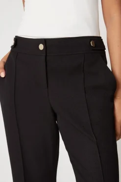 Petite Black Smart Bootcut Leg Trousers