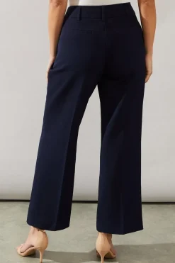 Petite Black Smart Wide Leg Trousers