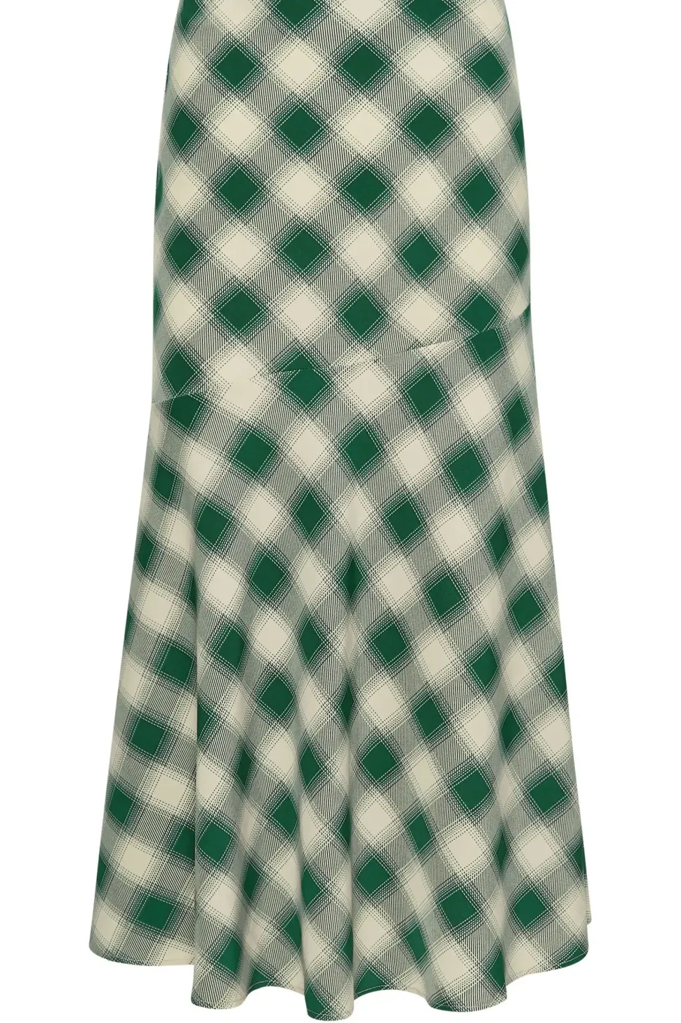 Petite Blurred Check Maxi Skirt