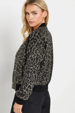 Petite Brushed Bomber Jacket