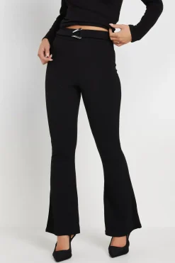 Petite Buckle Kickflare Trousers