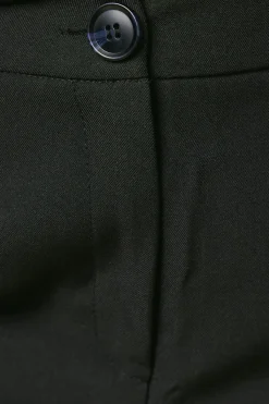 Petite Button Front Ankle Grzer Trouser