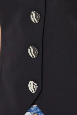 Petite Button Front Waistcoat