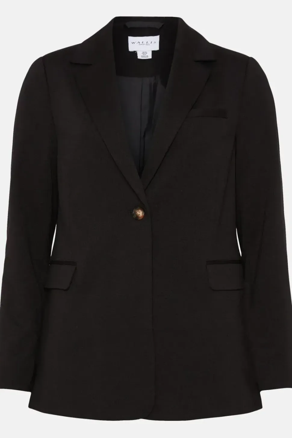Petite Button Ponte Blazer