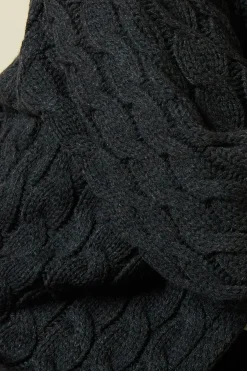 Petite Cable Knitted Maxi Cardigan