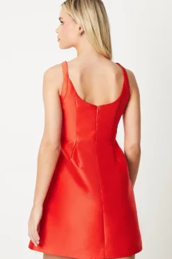 Petite Cami Twill Mini Dress With Pockets