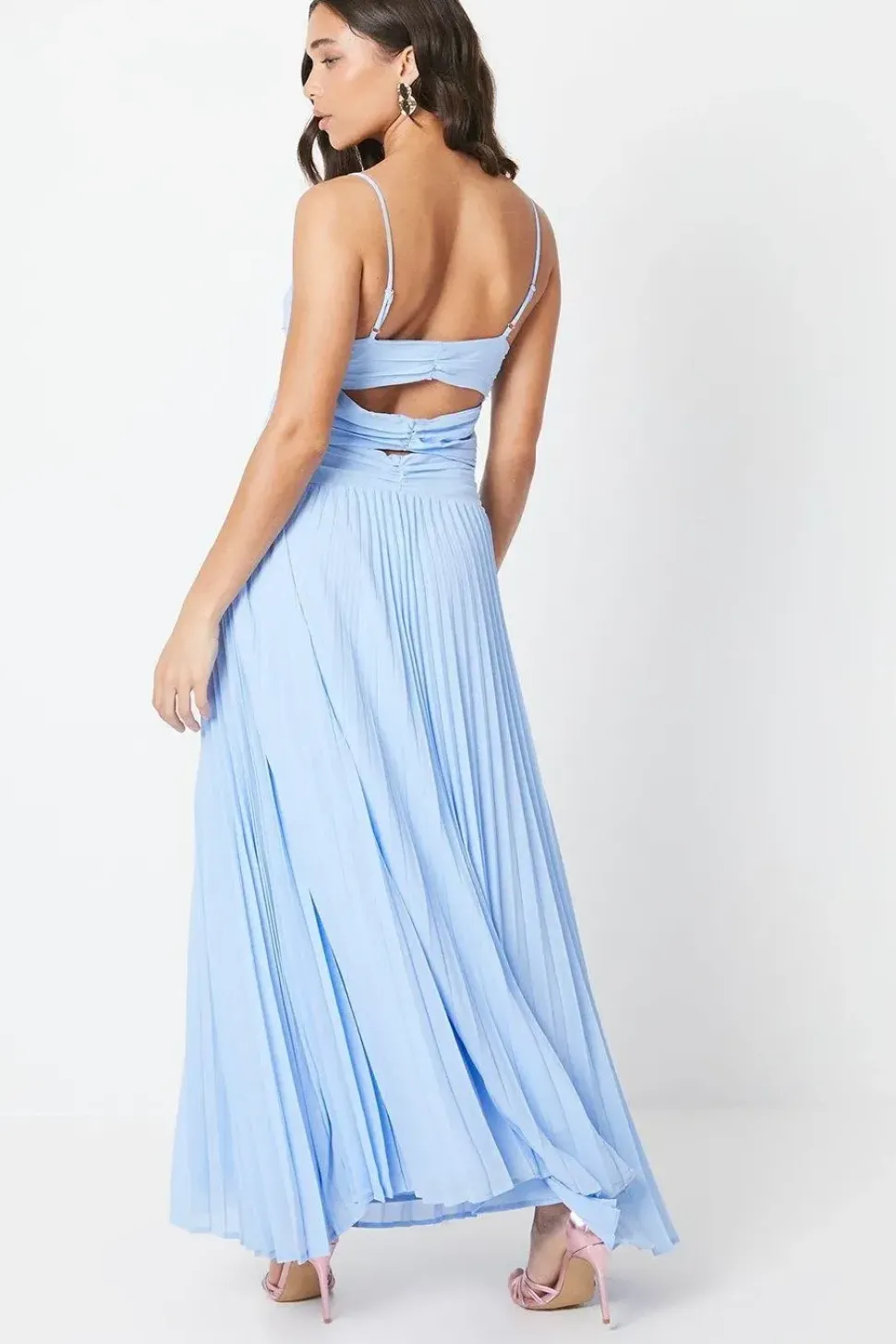 Petite Cami Twist Front Georgette Maxi Dress