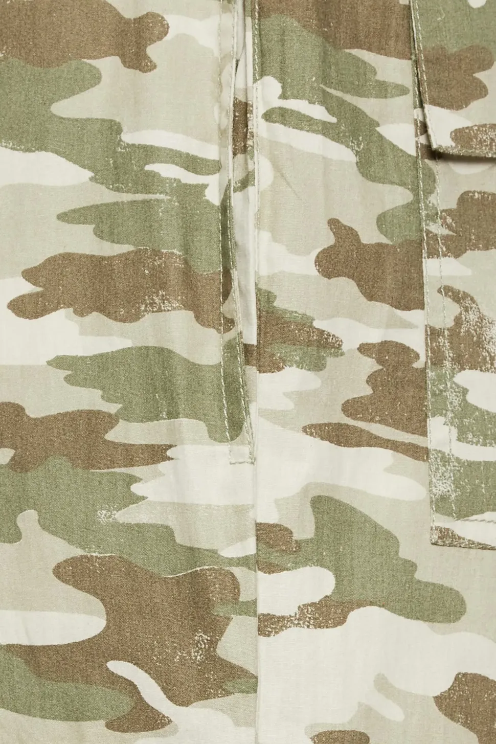 Petite Camo Parachute Trousers
