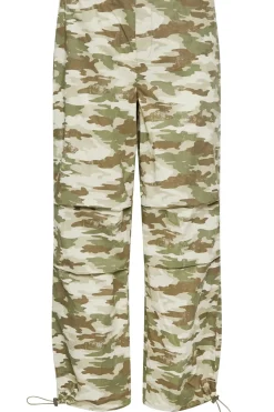Petite Camo Parachute Trousers