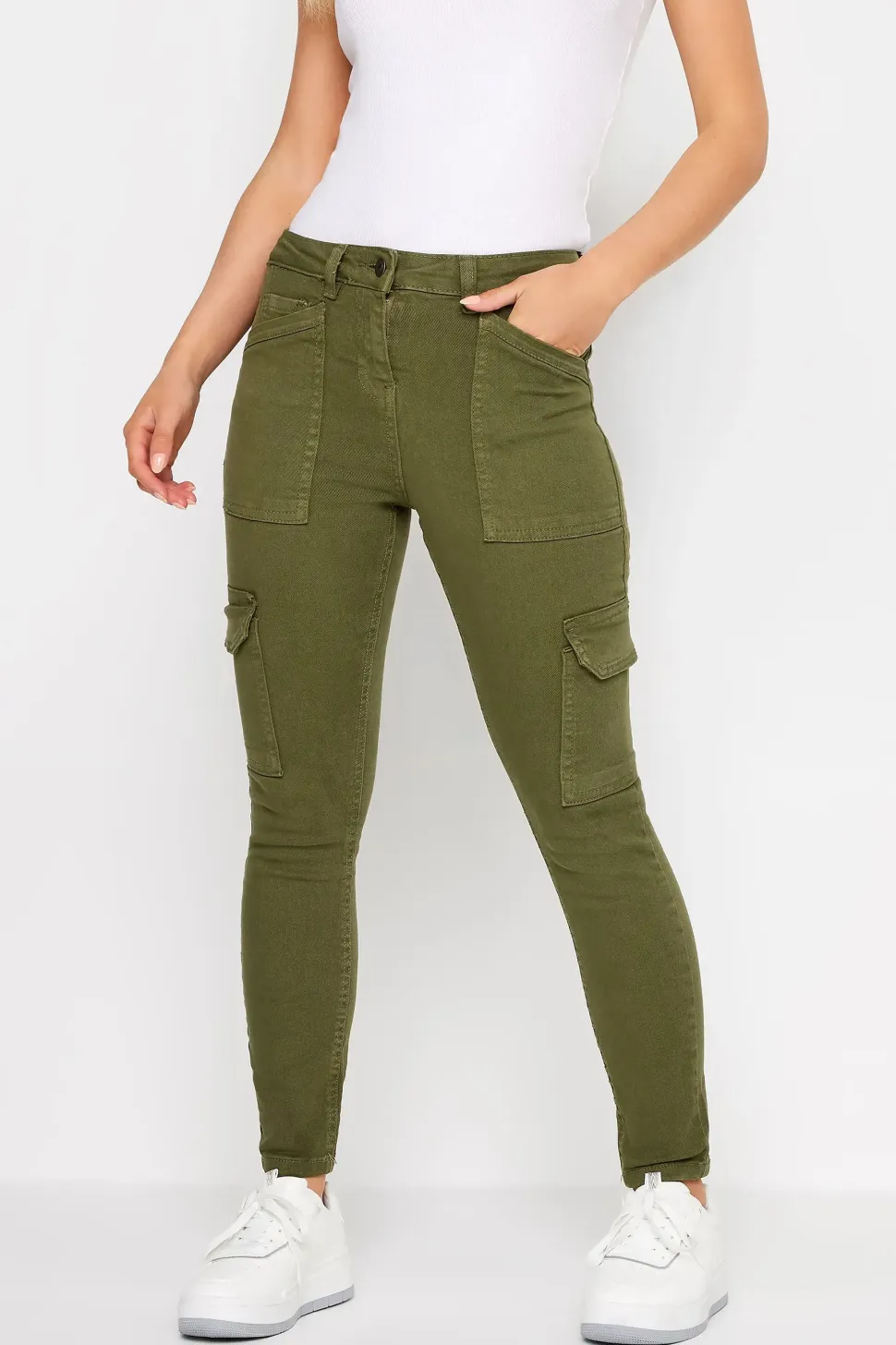 Petite Cargo Skinny Jeans