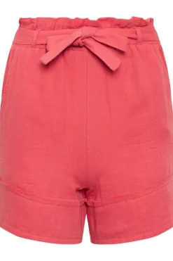 Petite Cheesecloth Tie waist Shorts