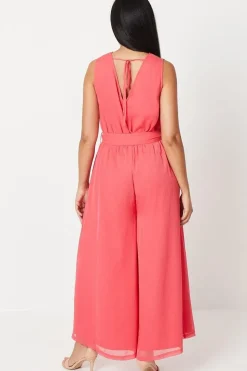 Petite Chiffon Trapeze Jumpsuit