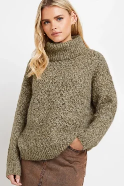 Petite Chunky Roll Neck Jumper