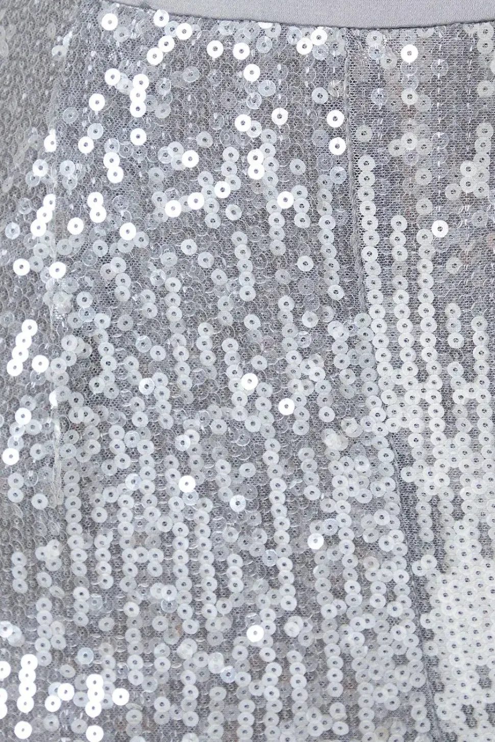 Petite Clear Sequin Wide Leg Trousers