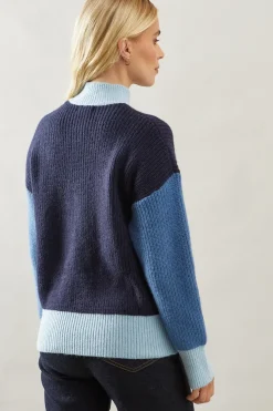 Petite Colourblock Stitch Jumper