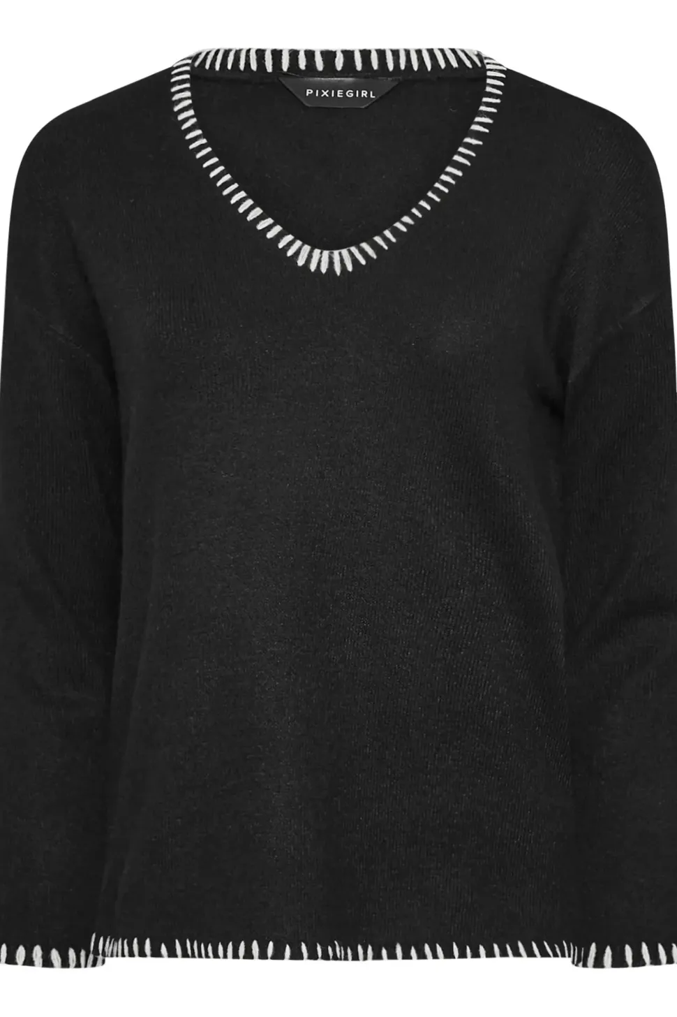 Petite Contrast Stitch Jumper