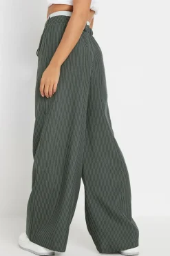 Petite Contrast Waist Trousers