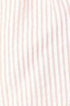Petite Cotton Poplin Stripe Shorts